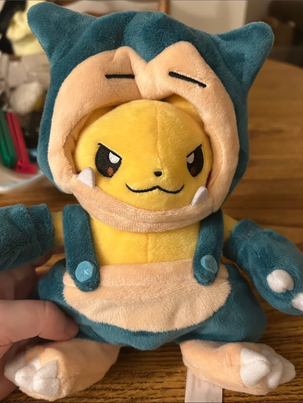 Pikachu Dressed as Snorlax Plush Official Pokémon Center